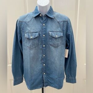 Lucky Brand Denim Button-Up Shirt Sz S